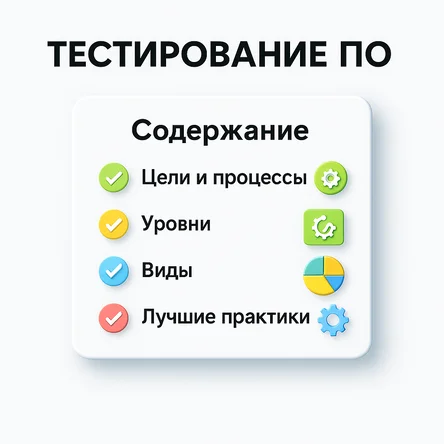 Основные темы тестирование ПО, содержание